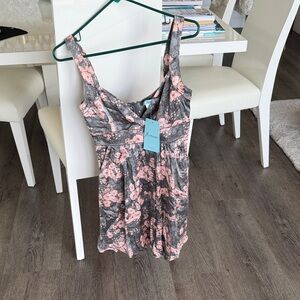 Marciano Pink and Gray Mini Dress